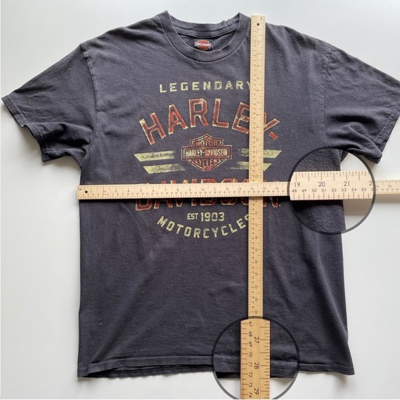 Vintage Harley-Davidson Gray Short Sleeve T-Shirt Live Free or Die NH Men’s L - Picture 7 of 8